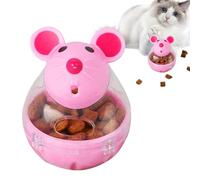 Interactive Cat Toy - Missing Mouse, Feeder Ball, Funny Small Slow Feeder | Appealing Puzzle Dispenser for Indoor Training to Prevent Obesity