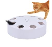 Interactive Cat Toy | Motion-Activated 7-Holes Pet Supplies,Rechargeable Automatic Indoor Cat Toys | for All Breeds Kitten Entertainment Boredom Indoor Outdoor Home Bedroom Living Room