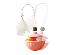 Interactive Cat Toy Pet Enrichment Teaser with Catnip Balls