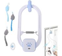 Interactive Cat Toy, Rechargeable Electronic Automatic Cat Toy, Flapping Bird & Rotating Cas Toys with Remote Control Hunting Exercising, Feather Teaser for Indoor Cas, Boredom Relief & Fun Games (A)