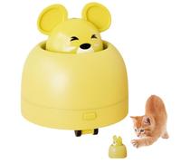 Interactive Cat Toy, Rechargeable Mice Simulation, 5.91x2.2x0.87 Inches Realistic Movement, Silent Rolling Action, Pet Exercise Toys for Indoor Kittens, Boredom, Training