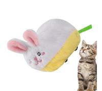 Interactive Cat Toy,Rechargeable Rabbit Plush Toy for Cats with Sound | Pet Exercise Enrichment, Hunting Chasing Game, Automatic Obstacle Avoidance