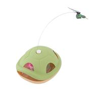 Interactive Cat Toy Rotating Fluttering Butterfly Entertainment with Feather Automatic Teaser for Funny Exercise Training Pet,Stimulates Curiosity, Encourages Hunting Skills,Engaging All Day (A)
