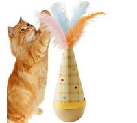 Interactive Cat Toy | Self-Establishing Enrichment Ball - Interactive Wobble Toy for Cats | For Game, Movement, Licking and Spanking, Ideal for Pets, Christmas, Bedroom and