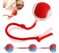 Interactive Cat Toy,Speedy Tail 2.0 Interactive Dog Ball, Ive Cat Toy for Indoor Cats Kitten, Active Rolling Ball With Tail for Dogs (red)