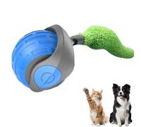 Interactive Cat Toy, Speedy Tail Cat Toy,Teasing Cat Ball,Two Speed Adjustment Smart Cat Toy Ball, Interactive Toys for Cats, Active Rolling Ball with Tail, Smart Cat Toy for Active Indoor Cats