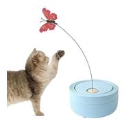 Interactive Cat Toy | USB Rechargeable Electric Wand with Butterfly Design for Self Play - Electric Cat Sweeper - Fight Boredom at Home, Enrichment for Cats