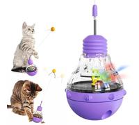 Interactive Cat Toy Wand With Funny Ball Slow Feeder Treat Dispenser For Indoor Kittens Weight Kitty Fun Food Dispenser(8)