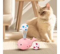 Interactive Cat Toy - Whale Floating Blowing Ball Teaser Built-in Fan | Self-Moving Enrichment Toys, Engaging Boredom Buster For Kittens & Adult Cats, Fun Stimulating Pet Supplies Playtime & Exercise