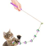 Interactive Cat Toy with Fruit Design and Non-slip Handle - Cat Stick Toy for Indoor Kitten Play with Birds, Fish, Mouse to Combat Boredom