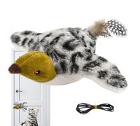 Interactive Cat Toy with Tweeting Bird - Realistic and Interactive Toy Flying Bird Electric Tweeting Wings for Cats - for Biting Exercise Boredom Indoor Outdoor