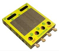 Interactive Cat Toy With Whack-a-Mole and Scratching Pad - Enrichment Toys for Indoor Cats to Relieve Boredom and Train IQ