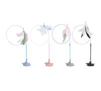 Interactive Cat Toys 12 Pack - Interactive Cat Fishing Rod with Suction Cup, Feathers, Bells, Mice, Wool Ball, Self-Employment and Intelligence Toy for Cats, Durable and No
