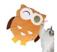 Interactive Cat Toys - 5.51 Inch Cat Plush Funny Kitten Toy, Squeaky Goose Owl Toy with Play Function | Mental Enrichment Outdoor Exercises