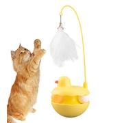 Interactive Cat Toys | Activated Cat Kitten Toy,Detachable Feather Lightweight Resin Duck Shape Fun Stick for Kitten Play Indoor Outdoor Birthday Easter