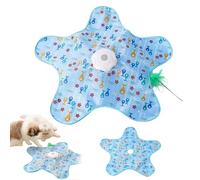 Interactive Cat Toys Automatic, Rechargeable Moving Feather Toy with 3 Modes & Random Motion, Touch-Activated Indoor Toys for Cats & Kittens (set A 62 * 62cm / 24.43"*24.43")