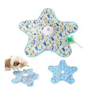 Interactive Cat Toys Automatic, Rechargeable Moving Feather Toy with 3 Modes & Random Motion, Touch-Activated Indoor Toys for Cats & Kittens (set D 62 * 62cm / 24.43"*24.43")