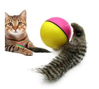 Interactive Cat Toys Ball, Automatic Rolling Smart Balls, 8.27x3.35 Inches Lightweight & Compact, Battery Powered Nutria Kitten Toy for Exercise, Play, Recharging, and Relaxations