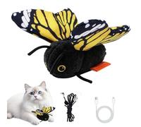 Interactive Cat Toys - Butterfly Design Pet Accessories | Automatic Butterfly Cat Toy - for Entertainment Exercise and Anti-Boredom of Your Cat Indoor at Home in the Apartment