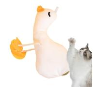 Interactive Cat Toys | Cute Fun Plush Natural Interactive Kitten Game | Cat Enrichment Toys | for Play Training Exercise Hunting Simulation Scratching Home Indoor Floor Play Travel