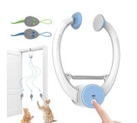Interactive Cat Toys - Electronic Kitten Teaser String | USB Rechargeable Cat Toy | Enrichment Exercise Toy For Indoor Play, Boredom Relief, Training, Automatic Flopping Moving Design