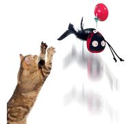 Interactive Cat Toys | Interactive Plush Toy with Sound for Feline Awakening - Retractable Rope Touch Activation Indoor Play Accessory for Kitten Activity Anti-Boredom