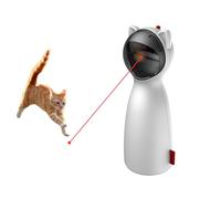 Interactive Cat Toys, Laser Cat Toys for Indoor, Real Random Trajectory Motion Activated Rechargeable, Automatic Laser Toy for Cat Kitten, 5 Adjustable Circling Ranges, Bored Indoor Toy