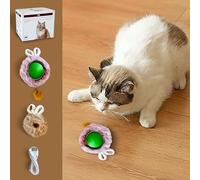 Interactive Cat Toys, Moving Cat Ball, Motion Activated,Kitten Toys for Indoor Cats,Stimulate Cats' Hunting Instincts, All Floors & Carpet Available,Rechargeable Irregular Moving-Cat Toys (GREEN)