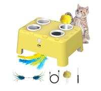 Interactive Cat Toys | Rotating Swirl Entertainment | Intelligent Electronic Cat Toy, Mental Enrichment and Feeding Behavior Puppies Medium and Large Breed