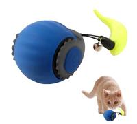 Interactive Cat Toys, Smart Automatic 360° Rolling Ball, Rechargeable Irregular Moving Toys for Cats & Dogs (Chewie, Blue)