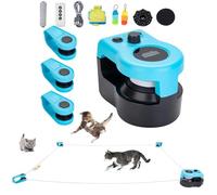 Interactive Cat Toys - Smart Feather Mouse Toy for Indoor Cats - Automatic and Remote Control Cat Hunting Treadmill - Engaging Fun for Bored Kittens and Puppies