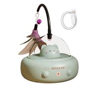 Interactive Cat Toys - Smart Motorized Cat Toy With Feather - Pet Accessories for Mental Stimulation Boredom Hunting Playtime Home Birthday Holiday