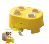 Interactive Cat Toys | Smart Rotating Plate Set with Feathers | Electric Scraper | for Indoor, Outdoor, Stress And Entertainment In The Home And Apartment