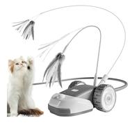 Interactive Cat Toys - Touch Activated With Cane - Automatic Car With Cane For Cats | For Play Mental Stimulation Physical Hunting Training Indoor Kitten