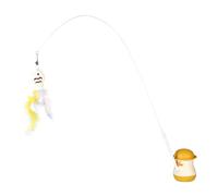 Interactive Cat Toys - Wand Game with Ergonomic Handle | Moving Toys for Cats - For Home Use on Sofa Corner Furniture and Floor While Traveling for Play and A