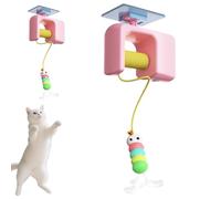 Interactive Cat Toyss - Rechargeable Door Hanging | Door Hanging Automatic Retractable Cat Enrichment Toyss Teaser Electronic Self Play Pet String Toys Hunting Exercisingplaying Enjoyment