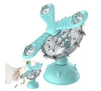 Interactive Cat Treat Toy, Cat Treat Puzzle Dispenser, Automatic Cat Treat Feeder, Cat Snack Dispenser Toy| Interactive Cat Toy, Cat Slow Feeder For Training, Companionship, Interaction, Entertainment