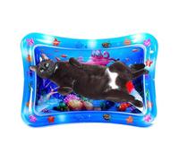 Interactive Cat Water Mat, Aquatic Play, Thickened Sensory Toy with Sturdy Build, Leak-Proof Marine Design, Cool Comfort Pad with Modern Style, Engagement Tool for Small Animals