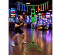 Interactive Catching Game Machine - 5 Speeds, 6 Levels, Adjustable Height 0.9 to 2M for Indoor and Outdoor Fun, Rentals, Family Play Challenge