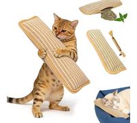 Interactive Catnip Chew Toy, Refillable Sisal Catnip Pillow Toy Kickers, with Organic Catnip, Bite Resistant Kitten Teething Toys, for Indoor Scratching, Chewing & Teething, for Kittens Cats (M-1pc)
