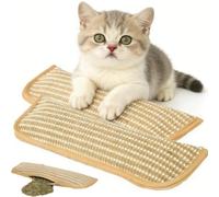Interactive Catnip Chew Toy with 6000mg Organic Catnip, Soft Sisal Material Indoor Kitten Scratching and Kicker Toys, Drives Bored Cats Crazy with Fun Interactive Chew (2PCS, S)