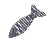 Interactive Catnip Fish Toy - Durable Simulation Cat Toy for Kittens, Non- Cotton, 1 Piece (Gray)