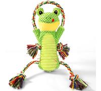 Interactive Chew Proof Dog Toys for Boredom & Anxiety - Plush with Squeaker & Crinkle Sound & Ropes for Small, Medium, Large Dogs