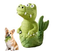 Interactive Chew Toy For Puppies - 110G Durable Flexible Latex, Captivating Sound Making Gator, Mental Stimulation Tool | Home Exercises Active Adventures Physical Activity