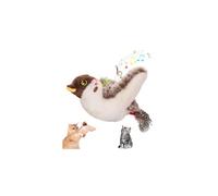 Interactive Chirping Bird Cat Toy, 2026 Flying Bird Cats Toy, Flappy Chasing Cat Toys, Recharging Cats Chasing Birds Figurine Stimulating Play Flying Birds Kitten Toys, Gifts for Pet Lovers