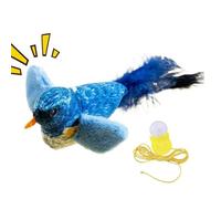 Interactive Chirping Bird Cat Toy | Bird Cat Toys for Indoor Cats,Realistic Chirp Tweet Touch Activated Kitten Toy, Cat Exercise Toys, Cute Catnip Toys for All Breed