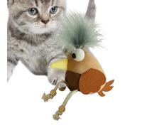 Interactive Chirping Bird Cat Toy - Interactive Bird Catnip Toys for Indoor Cats | Pet Supplies Indoor Games for Kitten Puppy Training Play Enrichment Exercise Boredom Hunt Chew
