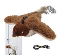 Interactive Chirping Bird Cat Toy,Interactive Electric Realistic Pet | Remote Electric Chirping Flapping Wings Cat Toy Bird | for Kittens Running Exercise Enrichment Indoor Play Outdoor