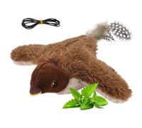 Interactive Chirping Bird Cat Toy - Realistic Interactive Pet | Electric Chirping Flapping Wings Cat Toy Flying Bird - for Kittens Running Exercise Enrichment Indoor Play Outdoor
