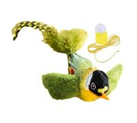 Interactive Chirping Bird Cat Toy, Realistic Sound, Touch Activated Tweet, Engaging Kitten Play, Cat Exercise & Enrichment, Cute Catnip Toy, Suitable for All Breeds